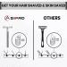 Buy Asipro Razor Planer Set - Eco-Friendly Metal Safety Razor for Men & Women | 10 Blades Plastic-Free Zero Waste - Stainless Steel Wet Shaver (X-Silver) - Buy Online on GoSupps.com