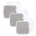 Washcloths, Absorbent Knit Terry, Super Soft 100% Organic Cotton 6-Pack Heather Grey