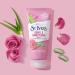 St. Ives Gentle Smoothing Face Scrub - Rose Water & Aloe Vera, 100% Natural Exfoliants, 6 oz, Paraben-Free - Buy Online on GoSupps.com