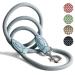 ne & no touline for dogs 1.7m i training leash i dog leash i guided leash round braided i hand loop i rope leash dog i complained i dog leash (aqua 170 cm) 170 cm aqua