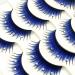 5 Pairs Blue Shiny Long and Thick Exaggerated False Eyelashes Extension 3D Dramatic Fluffy False Eyelashes Makeup Fake Eye Lashes for Theme Party Stage Performance - Buy Online on GoSupps.com