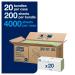 Tork Green Zigzag Paper Towels & HP Copy Paper Bundle - Universal 290135 1-Layer 20x200 DIN A4 80g 6500 Sheets for Home & Office - Buy Online on GoSupps.com