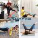Resistance Bands Set for Physical Therapy & Strength Training - Elastic Bands for Yoga, Pilates & Stretching - 4.9ft, with Different Strengths - Blue/Yellow/Pink - Buy Online on GoSupps.com