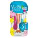 Gillette Venus Tropical Disposable Razors for Women 3 Women's Razors with Comfort Blades 3 pieces (1 pack) Tropical