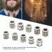 10Pcs Viking Beard Beads & Compass Pendant Set for Men - DIY Bracelet Jewelry Pendants - Norse Dreadlock Hair Tube Beads - Buy Online on GoSupps.com