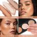 FOCALLURE 3-in-1 Blush and Highlighter Palette - Cruelty-Free Matte Blush and Shimmer Illuminator for Glowing Look #02 - Buy Online on GoSupps.com