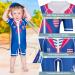 Juicy Bumbles Baby Swimsuit - Sailor Design | One Piece Toddler Swimming Costume | Boys and Girls 4-5 Years - Buy Online on GoSupps.com