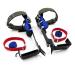 HTTMT- Tree/Pole Climbing Spike Set Safety Belt Strap Rope Adjustable Stainless Steel P/N: ET-OUTDOOR002-RAW Foot Set Blue