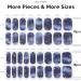 NAILOG Semi Cured Gel Nail Strips 34 pcs Salon-Quality Gel Nail Stickers Long Lasting Nail Wraps for Women with Soft Gel Finish Starry Night - Buy Online on GoSupps.com