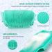 Body Scrubber Back Shower Brush: Silicone Soft Bristle Exfoliating Bath Golve Silicon Scrub Exfoliator for Showering Scrubbing Body Dead Skin Leg Arm Foot Exfoliation Scratcher 1-green - Buy Online on GoSupps.com