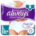 always Discreet Incontinence Pants Plus L 0% 8 8 pieces (1 pack) Single Pack