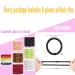 AXEN 8PCS Elastic Hair Ties for Women Girls - Soft Cotton Bands for Thick and Curly Hair - Mixed Colors - Buy Online on GoSupps.com
