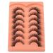 Fox Eye 7L 20MM Wispy False Lashes 8D Full Volume Faux Mink Pack - 7 Pairs for Natural Looking Fluffy Eyelashes - Buy Online on GoSupps.com