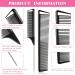 8-Piece Carbon Fiber Hair Comb Set | Fine Teeth Rat Tail Combs for Styling & Cutting | Perfect for Braids | Salon & Home Supplies in Black and Pink - Buy Online on GoSupps.com