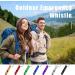 Set of 105 Aluminum Emergency Whistles with Keychain | Safety Survival Whistle | Loud Sound Camping Signal Whistle for Women | Hiking Defense Alarm | 7 Colors - Buy Online on GoSupps.com
