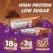 Battle Bites Dynabar Chocolate Fondant High Protein Bars 12x60g - Vegetarian Friendly, Low Sugar, Non-GMO - 18g Protein, 242 Calories - Made in UK - 12 Count Pack - Buy Online on GoSupps.com