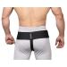 Wonder Care Black Inguinal Hernia Support Truss with Removable Compression Pad - L(36-39 inches) - Single Right - Buy Online on GoSupps.com