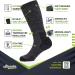 Alvada Merino Wool Hiking Socks - Thermal Warm Crew Winter Boot Socks - 3 Pairs - Size 9.5-14 - Black - Buy Online on GoSupps.com