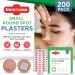 Hypoallergenic Small Round Spot Plasters 2.5cm - 200pk | Washproof Fabric Plasters for Cuts, Bruises & Wounds - Buy Online on GoSupps.com