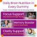 Focus Gummies for Kids | Teen Focus Vitamins for Memory, Attention & Clarity with Plant-Based Omega-3 DHA Teen Vitamins | Delicious Orange Flavor 60 Gummies - Buy Online on GoSupps.com