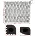 CHANSHIN Cast Iron Cleaner with Pan Scrapers Stainless Steel Scourer 7x7 Inch Chainmail Scrubber for All Types of Skillet Griddles Durable Plastic Pan Grill Scrapers - Buy Online on GoSupps.com