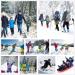 Kids Boys Windproof Waterproof Snow Pants | Soft Shell Insulated Trousers Dark Grey 4-5T - Buy Online on GoSupps.com