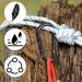 Pack of 12 Black Mini Snap Hooks - 60x30mm Carabiners for Camping Travel & Hiking - Buy Online on GoSupps.com