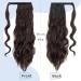 Silk-co Brazilian Virgin Body Wave Clip-in Ponytail Hair Extension 24 Dark Brown - 100% Unprocessed Synthetic Hairpiece for Women - Buy Online on GoSupps.com