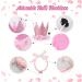 GAGILAND Dog Birthday Outfit - Pink Puppy Tutu Set with Adorable Hat and Necklace for Small Girl Dogs - Buy Online on GoSupps.com