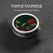 Red Roses Round Pill Box | 3 Compartment Mini Decorative Travel Organizer for Vitamins & Medications - Buy Online on GoSupps.com