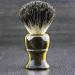 Pure Black Badger Hair Shaving Brush - Men's Imitation Horn Handle | Premium Shaving Experience - Buy Online on GoSupps.com