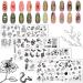 RUNRAYAY 4Pcs Animal Theme Nail Art Plates Snake Flower Butterfly Nail Image Stamp Templates Stamping Kit DIY Print Manicure Salon Design