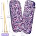 Coopay Knitting Needles Case - Organizer for Straight Needles, Tunisian Hooks, DPNs & Accessories - Elegant Purple - Up to 14 - Buy Online on GoSupps.com