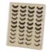 20 Pairs False Eyelashes 3D Wispy Lashes Natural Look Fluffy Volume Long Thick Lashes (Light Gold/5 Styles)