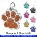 Trimming Shop Dog Tags for Pets Personalised Engraved Dog Cat Pet Tag ID Collar Tags 25mm with Glitter Paw Print Custom Stainless Steel Dog Name Tag for Puppy Pet Dogs Kitten Kitty Royal Blue - Buy Online on GoSupps.com