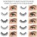 80 Pairs Mixed 3D Mink Lashes Set with 80 Lash Brush | 10 Styles Volume & Fluffy False Eyelashes Kit in Glitter Boxes - Buy Online on GoSupps.com