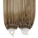 Youngsee Real Hair Microring Extensions - 60cm Ombre Light Brown to Blonde 50g Balayage Loop Hair Extensions - Buy Online on GoSupps.com