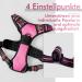 Rabbitgoo Anti-Pull Dog Harness for Medium Dogs - Adjustable Breathable No-Choke Design with Reflective Stripes - Perfect for Training & Safe Guidance - Pink (1 Pack) - Buy Online on GoSupps.com