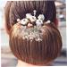 DOITOOL Bridal Hair Comb Hair Comb Bride Wedding Decor Rhinestone Decor Rhinestone Headpiece for Women Wedding Decoration Exquisite Hair Comb Pearl Decor Tiara Rose Hair up Alloy - Buy Online on GoSupps.com