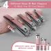 RedFlow 30 in 1 Manicure Set - Professional Nail Clippers & Pedicure Tools Kit - Travel-Friendly - Pink - Buy Online on GoSupps.com