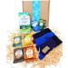 Christmas Blue Coffee Gift Box with Biscuits and Bamboo Socks by Inside the Box Gifts (Blue Snowflake) - Buy Online on GoSupps.com