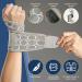 Carpal Tunnel Wrist Brace - Adjustable Copper Compression Support for Men & Women | Elastic Wraps for Sports Weightlifting Tendonitis & Arthritis - Grey - Buy Online on GoSupps.com