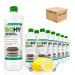 Biohy Wischroboter cleaning agent (12 x 1 liter) |Soil cleaner funds for wooden floors |Laminate & parquet care |Strip -free shine on waterproof wood |low -foam concentrate 1 l (12 pack)
