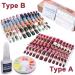 Press on Nails Set with Adhesive Tabs & Glue - Fake Nails Art Acrylic Tips with Cleaning Pads & Fimo Art - Perfect Stocking Stuffers for Women - Buy Online on GoSupps.com