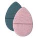 S&T INC. Face Scrubber Exfoliator Facial Sponges for Face Wash Reusable Makeup Remover Exfoliating Pads Blue and Pink 2.6 in. x 3.9 in. 2 Pack