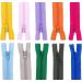 100-Piece 12-inch Nylon Coil Zippers Set - Colorful Sewing Supplies for Tailors and Crafts (20 Assorted Colors) - Buy Online on GoSupps.com