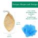 Organic Natural Loofah Sponge (4 Pack) - Biodegradable Exfoliating Body Scrubber - Buy Online on GoSupps.com