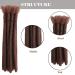 Noblife 10pcs 20cm Chocolate Backcomb Dreadlock Extensions - Synthetic One-Sided Crocheted Faux Locs for Punk Hip-Hop and Reggae Styles - Buy Online on GoSupps.com