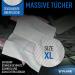 Extra Large Wet Wipes for Men - 50 Pack Blue Ice - 30x30 cm - Perfect for Post-Workout & On-the-Go - Adults Wet Wipes - Buy Online on GoSupps.com