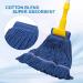 3 Pack Heavy Duty Commercial Wet Industrial Blue Cotton Mop Heads - Machine Washable - Buy Online on GoSupps.com